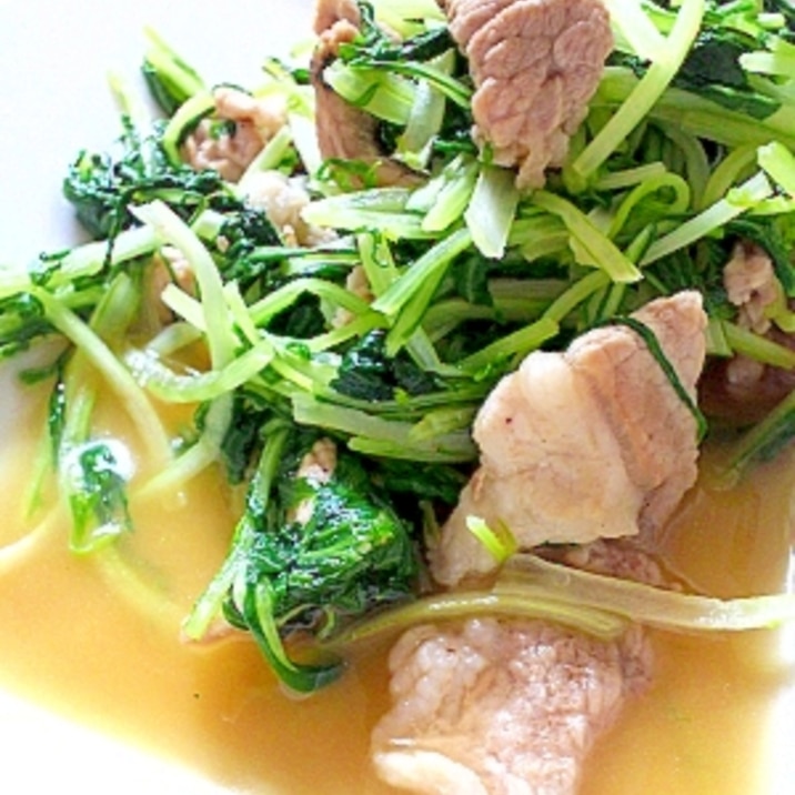豚肉と水菜のめんつゆ簡単炒め レシピ 作り方 By Alohawaii 楽天レシピ